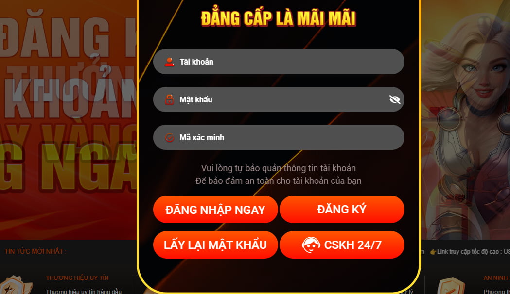 Truy cập vào trang chủ chính thức là cách nhanh nhất để chơi game
